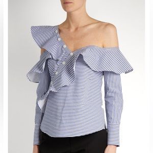 Self Portrait Stripped Off the Shoulder Top